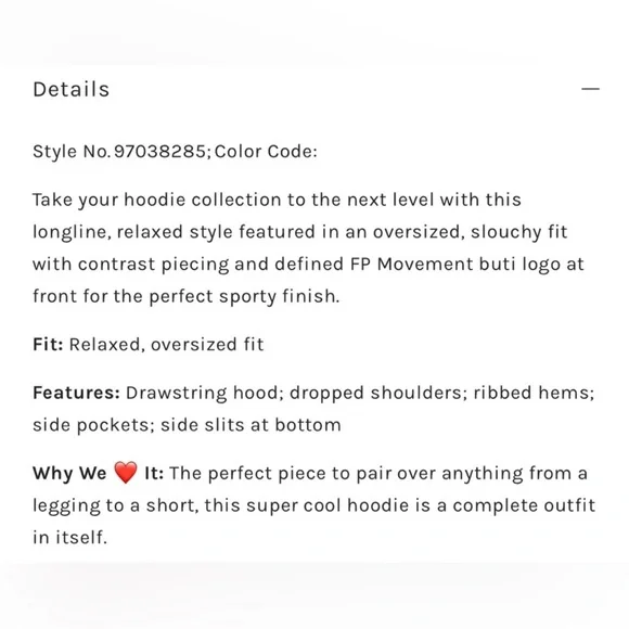 NWOT Free People Movement Triple Threat Hoodie - Picture 5 of 7